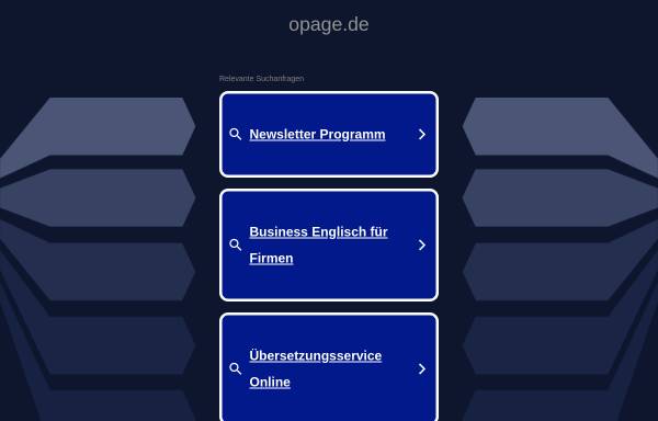 Vorschau von www.opage.de, opage.de