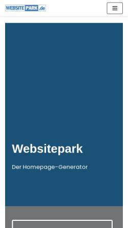 Vorschau der mobilen Webseite www.websitepark.de, Websitepark.de