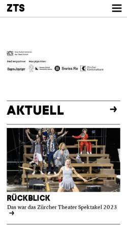 Vorschau der mobilen Webseite www.theaterspektakel.ch, Zürcher Theaterspektakel