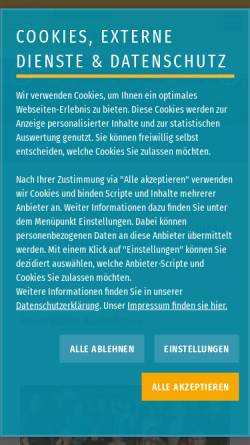 Vorschau der mobilen Webseite fwg-bischofsgruen.de, Freie Wähler Bischofsgrün