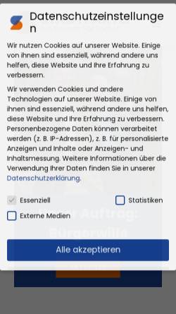Vorschau der mobilen Webseite www.stadtpartei.de, Stadtpartei Bocholt
