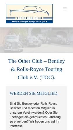 Vorschau der mobilen Webseite www.theotherclub.de, TheOtherClub