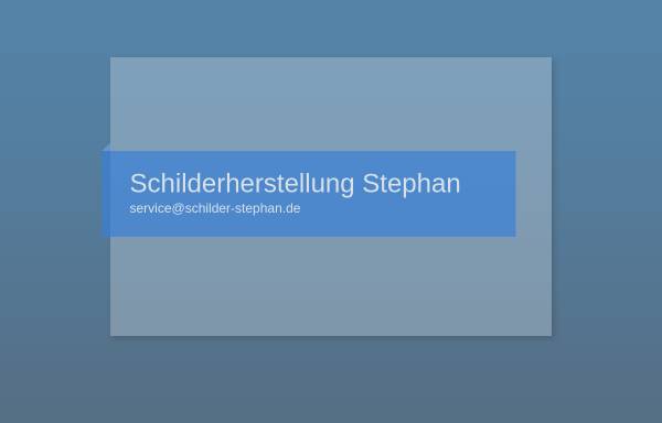 Vorschau von www.schilder-stephan.de, Alfred Stephan - Schilderherstellung