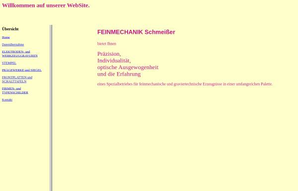 Vorschau von www.schmeisser-gravuren.de, Feinmechanik Schmeißer
