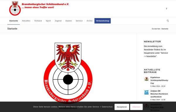 Vorschau von www.bsb-web.de, Brandenburgischer Schützenbund