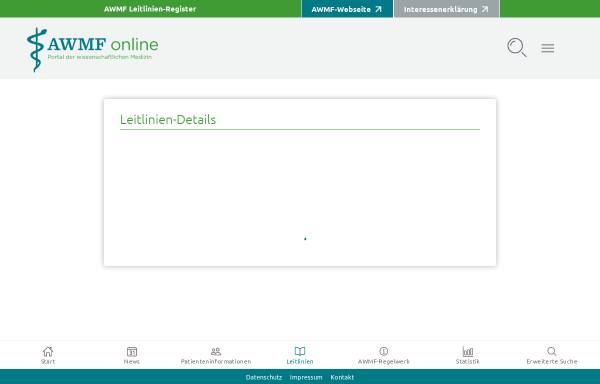 Vorschau von www.awmf.org, Offizielle Leitlinien zur Colitis ulcerosa