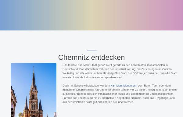 Vorschau von www.historisches-chemnitz.de, Historisches Chemnitz - ein Blick zurück