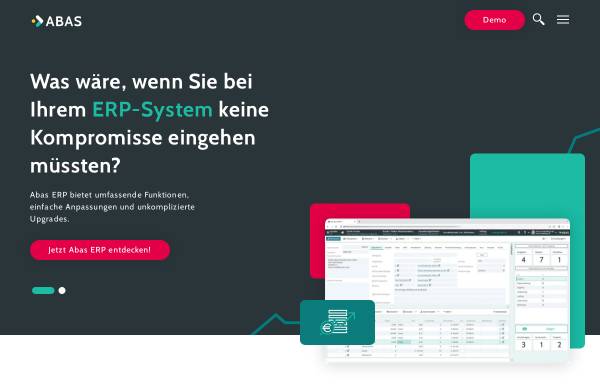 Vorschau von www.abas.de, Abas Software AG