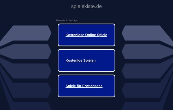 Vorschau von www.spielekiste.de, SPIELEKISTE.de - Spieledatenbank und Spiele-Suchmaschine