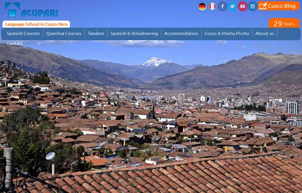 Vorschau von www.acupari.com, Acupari Sprachinstitut, Cusco