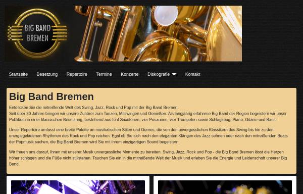 Vorschau von www.bigbandbremen.de, Big Band Gramke