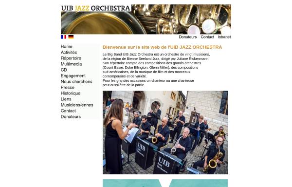 Vorschau von www.uibjazzorchestra.ch, Big Band UIB Jazz