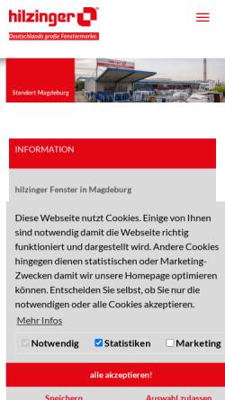Vorschau der mobilen Webseite www.mdftw.de, Magdeburger Fenster- und Türenwerk