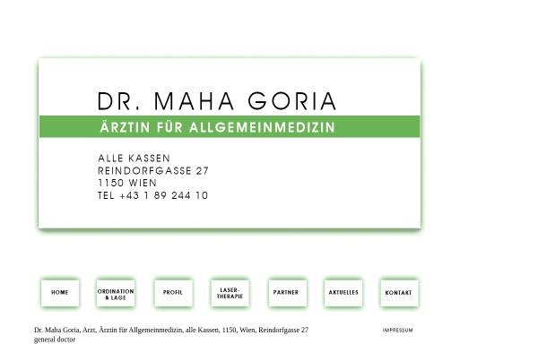 Vorschau von www.goria.at, Dr. Maha Goria Arzt für Allgemeinmedizin