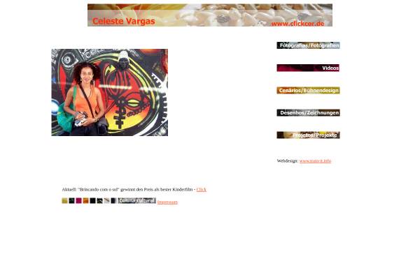 Vorschau von www.clickcor.de, Celeste Vargas - Videodokumentationen und Projektarbeiten