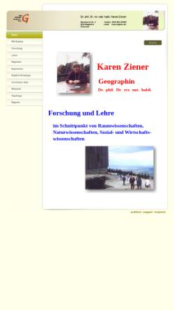 Vorschau der mobilen Webseite www.kziener.de, Dr. habil. Karen Ziener