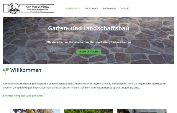 Vorschau von www.gartenbau-mirow.de, Gartenbau Mirow