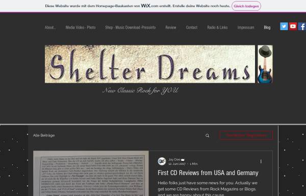 Vorschau von www.shelterdreams.de, Shelter Dreams
