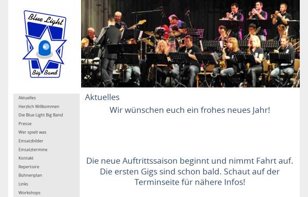 Vorschau von www.bluelightbigband.de, Blue Light Big Band