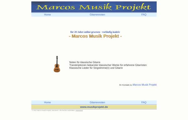 Vorschau von www.musikprojekt.de, Marcos Musik-Projekt