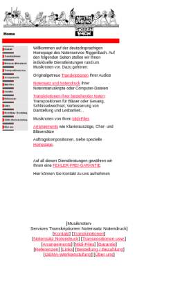 Vorschau der mobilen Webseite www.musiknoten-services.de, Musiknoten-Services Riggenbach