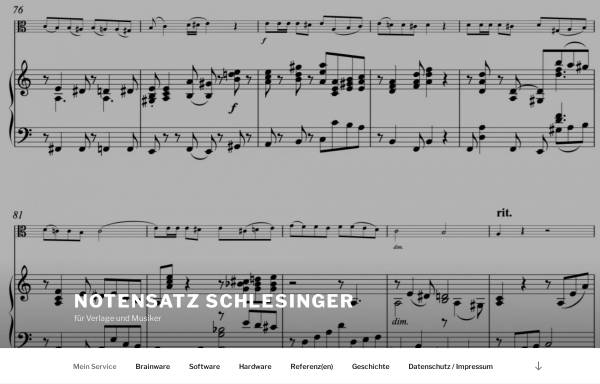Vorschau von www.notensatz-schlesinger.de, Notensatz Schlesinger