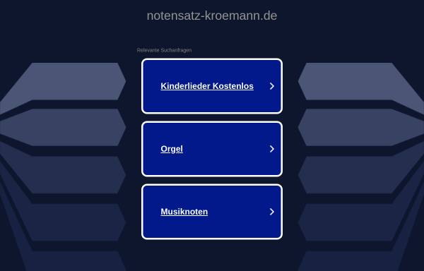 Vorschau von www.notensatz-kroemann.de, Notensatz-Krömann