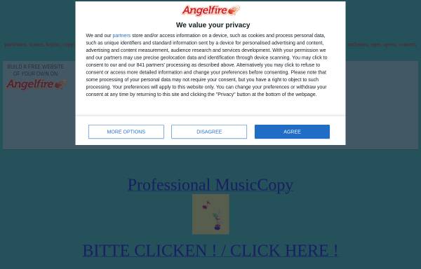 Vorschau von www.angelfire.com, Professional MusicCopy