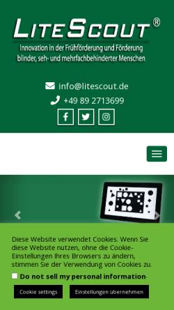 Vorschau der mobilen Webseite litescout.de, PlastoLight, Inh. Hagen Glass