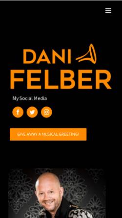 Vorschau der mobilen Webseite www.dani-felber.ch, Dani Felber Big Band