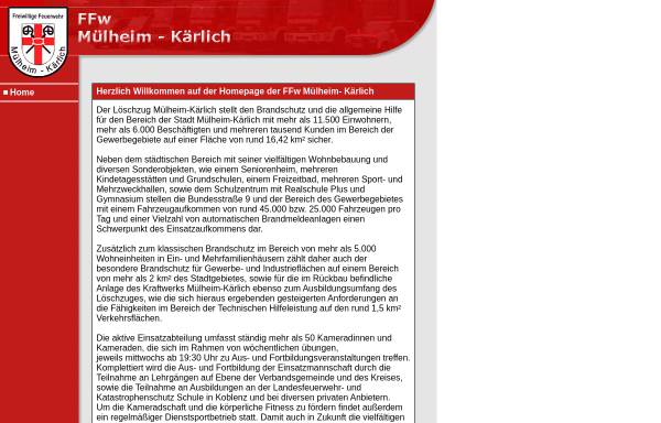 Vorschau von ffw-muelheim-kaerlich.de, Freiwillige Feuerwehr Mülheim-Kärlich