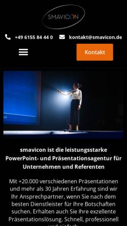 Vorschau der mobilen Webseite www.smavicon.de, Smavicon
