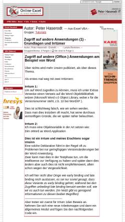 Vorschau der mobilen Webseite www.online-excel.de, Online-Excel