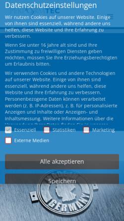 Vorschau der mobilen Webseite www.performtec.de, Performtec GmbH