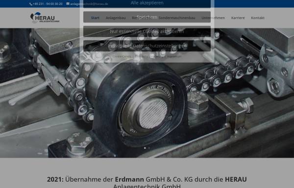 Vorschau von www.erdmann-gmbh.de, Erdmann GmbH