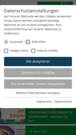 Vorschau der mobilen Webseite www.ksb-hoexter.de, Kreissportbund Höxter e.V.