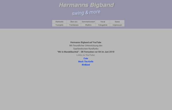 Vorschau von www.hermannsbigband.de, Hermanns Bigband