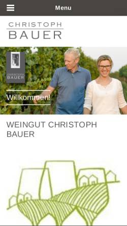 Vorschau der mobilen Webseite www.bauerwein.at, Bauer Hans, Weingut