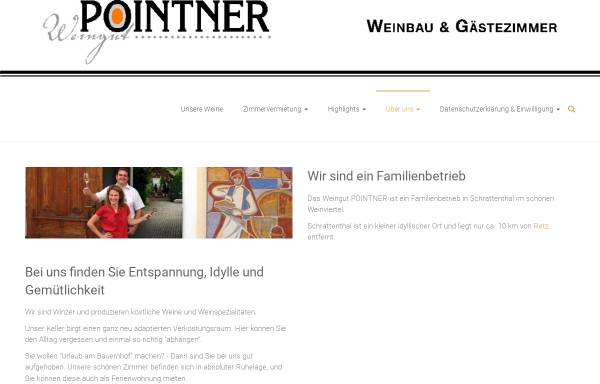 Vorschau von weingut-pointner.at, Pointner, Weingut, Schrattenthal