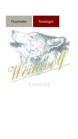 Vorschau der mobilen Webseite www.weinbauwolf.at, Wolf, Georg Weinbau