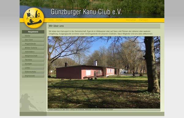Vorschau von www.guenzburger-kanu-club.de, Günzburger Kanuclub