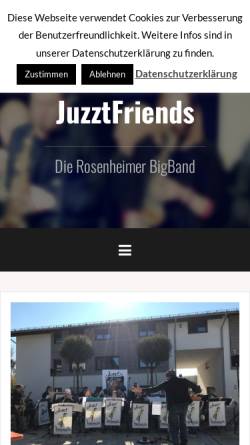 Vorschau der mobilen Webseite www.juzztfriends.de, Juzzt Friends
