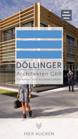 Vorschau der mobilen Webseite www.doellinger-architekten.de, Döllinger, Architekturbüro