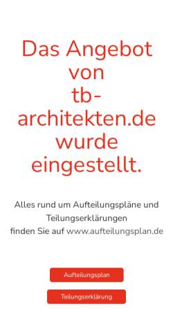 Vorschau der mobilen Webseite www.tb-architekten.de, Töpfer und Bertuleit