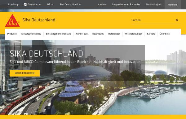 Vorschau von www.sika.de, Sika GmbH