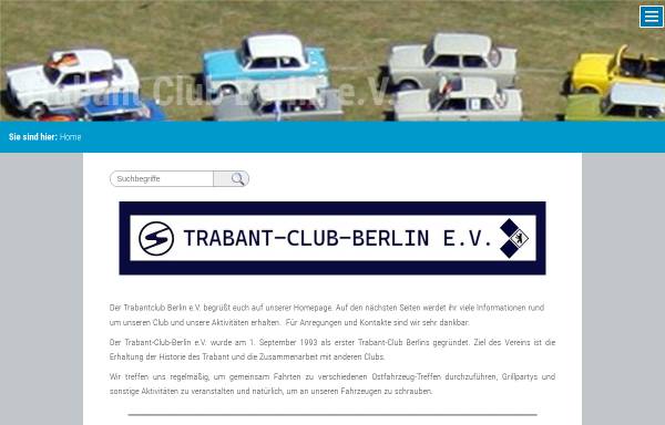 Vorschau von www.trabant-club-berlin.de, Trabant-Club Berlin e.V.