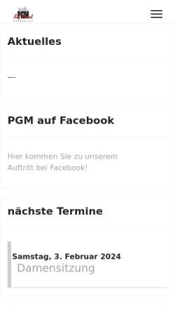 Vorschau der mobilen Webseite pgm-bigband.de, PGM Big Band