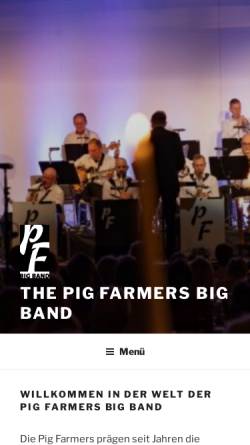 Vorschau der mobilen Webseite www.pigfarmers.ch, The Pig Farmer's Big Band