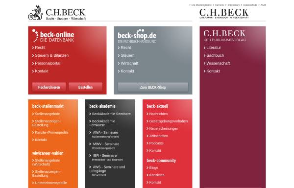 Vorschau von www.beck.de, Verlag C. H. Beck oHG
