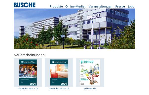 Vorschau von www.busche.de, Verlagsgruppe Busche